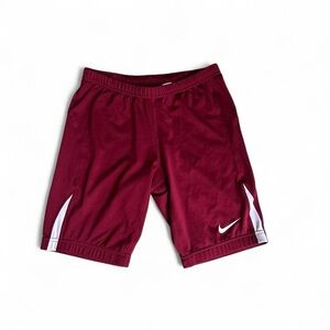 Nike Dri-FIT Youth Burgundy training shorts small